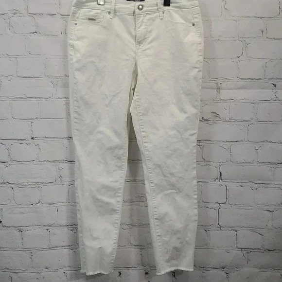 Nine West Denim - Nine West Gramercy Skinny Capri White Ankle Jeans Size 4
